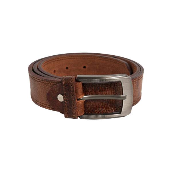 The Commander Tan Leather Belt