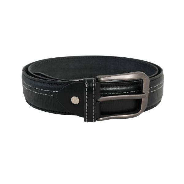 The vintage Black Leather Belt