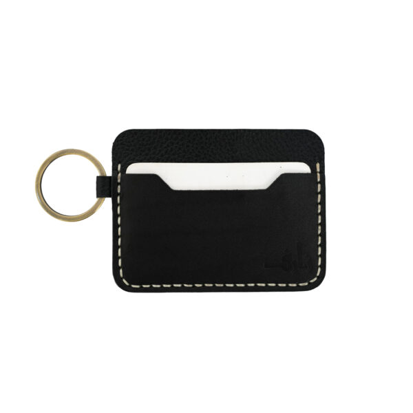 The drover Black Leather Card Holder