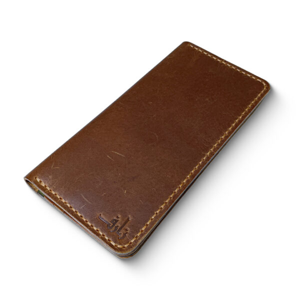 The Ascent Brown & Olive Leather Long Wallet